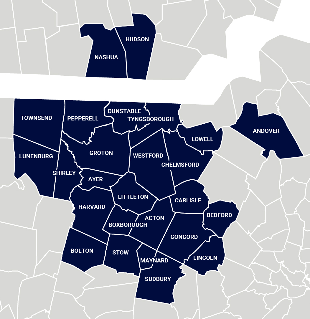 JA Healy Service Area Map