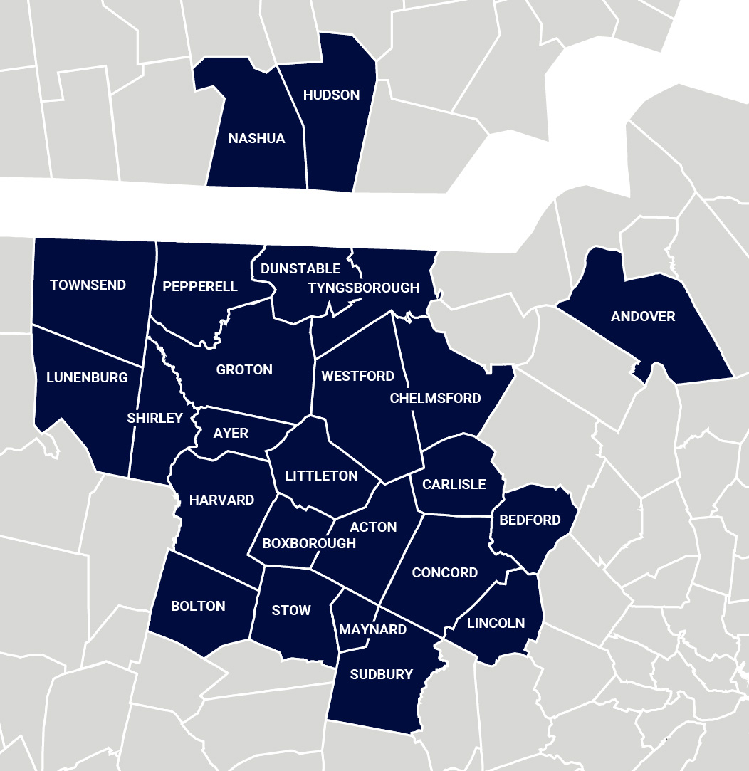 JA Healy Service Area Map